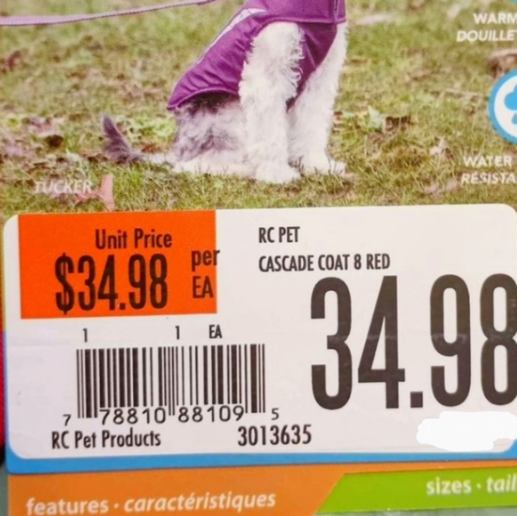 RC Pet Cascade Dog Coat **NWT** - Picture 5 of 5